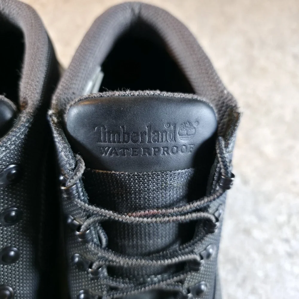 Timberland Campsite Mens Size 8 Triple Black Waterproof Leather Chukka‎ Boots